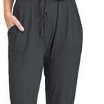 PRETTYGARDEN Women’s Summer Casual Deep V Neck Short Sleeve Wrap Drawstring Waist Jumpsuit Romper
